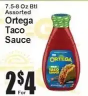 Super Fresh Ortega taco sauce offer