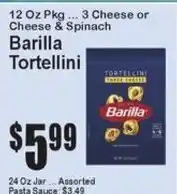 Super Fresh Barilla Tortellini offer