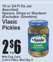 Super Fresh Vlasic Pickles offer