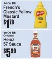 Super Fresh French's classic yellow mustard offer