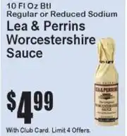 Super Fresh Lea & Perrins Worcestershire Sauce offer