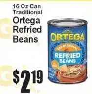 Super Fresh Ortega refried beans offer