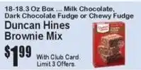 Super Fresh Duncan Hines Brownie Mix offer