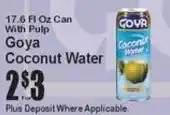 Super Fresh Goya coconut water offer