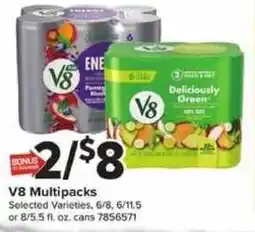 Giant Food V8 Multipacks offer