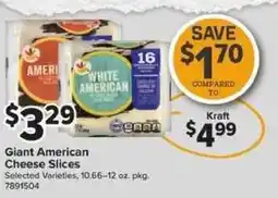 Giant Food Giant American Cheese Slices offer