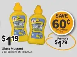 Giant Food Giant Mustard offer