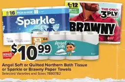 Giant Food Angel Soft or Quilted Northern Bath Tissue or Sparkle or Brawny Paper Towels offer