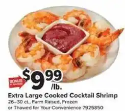 Giant Food Extra Large Cooked Cocktail Shrimp offer