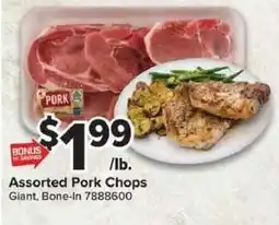 Giant Food Assorted Pork Chops offer
