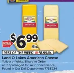 Giant Food Land O Lakes American Cheese offer