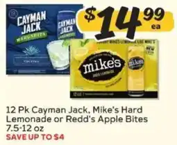 Winn Dixie Cayman Jack Mike's Hard Lemonade or Redd's Apple Bites offer