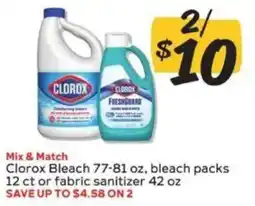 Winn Dixie Clorox bleach or fabric sanitizer offer