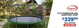 Big 5 Propel Trampolines 15 Ft. Trampoline with Basketball Hoop offer