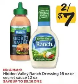 Winn Dixie Hidden Valley Ranch Dressing or secret sauce offer