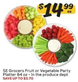 Winn Dixie SE Grocers Fruit or Vegetable Party Platter offer