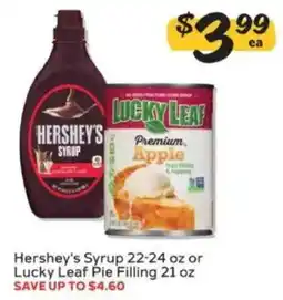 Winn Dixie Hershey's Syrup or Lucky Leaf Pie Filling offer