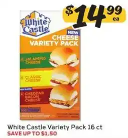 Winn Dixie White Castle Variety Pack offer