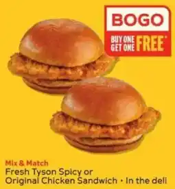Winn Dixie Fresh Tyson Chicken Sandwich offer