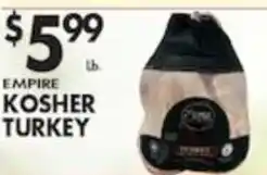Associated Empire Kosher Turkey offer