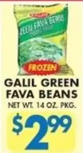Associated Galil green fava beans offer