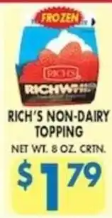 Rich's non-dairy topping