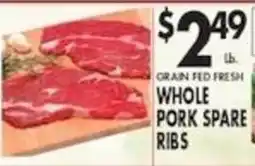 Associated Whole Pork Spare Ribs offer