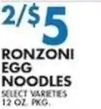 Associated Ronzi Egg Noodles offer