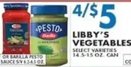 Associated Libby's Vegetables offer
