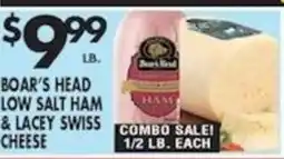 Associated Boar's Head Low Salt Ham & Lacey Swiss Cheese offer