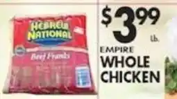 Associated Hebrew national beef franks offer