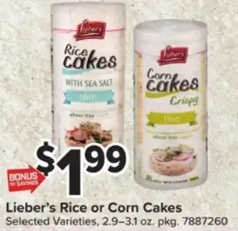 Lieber's Rice or Corn Cakes