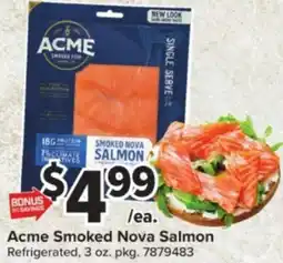 Giant Food Acme Smoked Nova Salmon offer