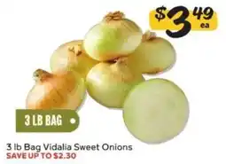 Winn Dixie 3 lb Bag Vidalia Sweet Onions offer