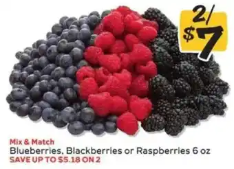 Winn Dixie Mix & Match Blueberries, Blackberries or Raspberries offer
