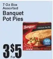 Super Fresh Banquet pot pies offer