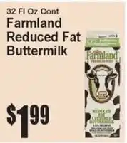 Super Fresh Farmland reduced fat buttermilk offer