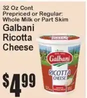 Super Fresh Galbani ricotta cheese offer