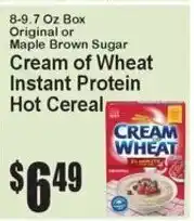 Super Fresh Cream of Wheat Instant Protein Hot Cereal offer