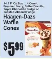 Super Fresh Häagen-Dazs Waffle Cones offer