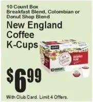 Super Fresh New England Coffee K-Cups offer