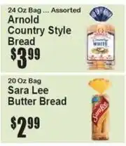 Super Fresh Arnold country style bread offer