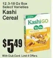 Super Fresh Kashi cereal offer