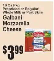 Super Fresh Galbani Mozzarella Cheese offer