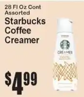Super Fresh Starbucks coffee creamer offer