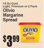 Super Fresh Olivio margarine spread offer