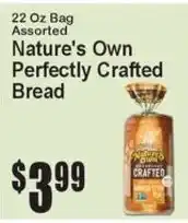 Super Fresh Nature's Own Perfectly Crafted Bread offer