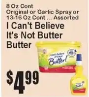 Super Fresh I Can't Believe It's Not Butter Butter offer