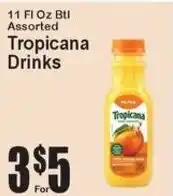 Super Fresh Tropicana Drinks offer