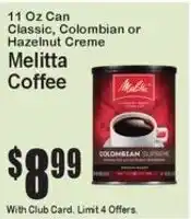 Super Fresh Melitta Coffee offer